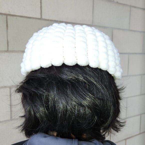 Woolen Bow Beanie hat & Knitted Skull Cap Beanie - Picture 6 of 8